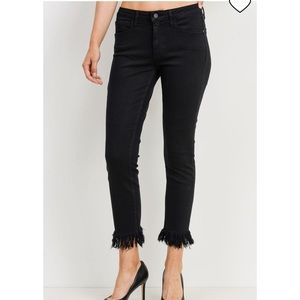 Just Black frayed jeans